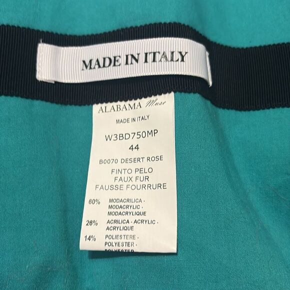 ALABAMA MUSE Lanny SLVL Desert Rose Embellished Sleeveless Faux Fur NWT $949 - Picture 9 of 10